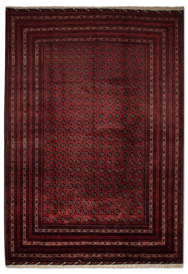 Afghansk tæppe - Bukhara - 299 x 195 cm - rød