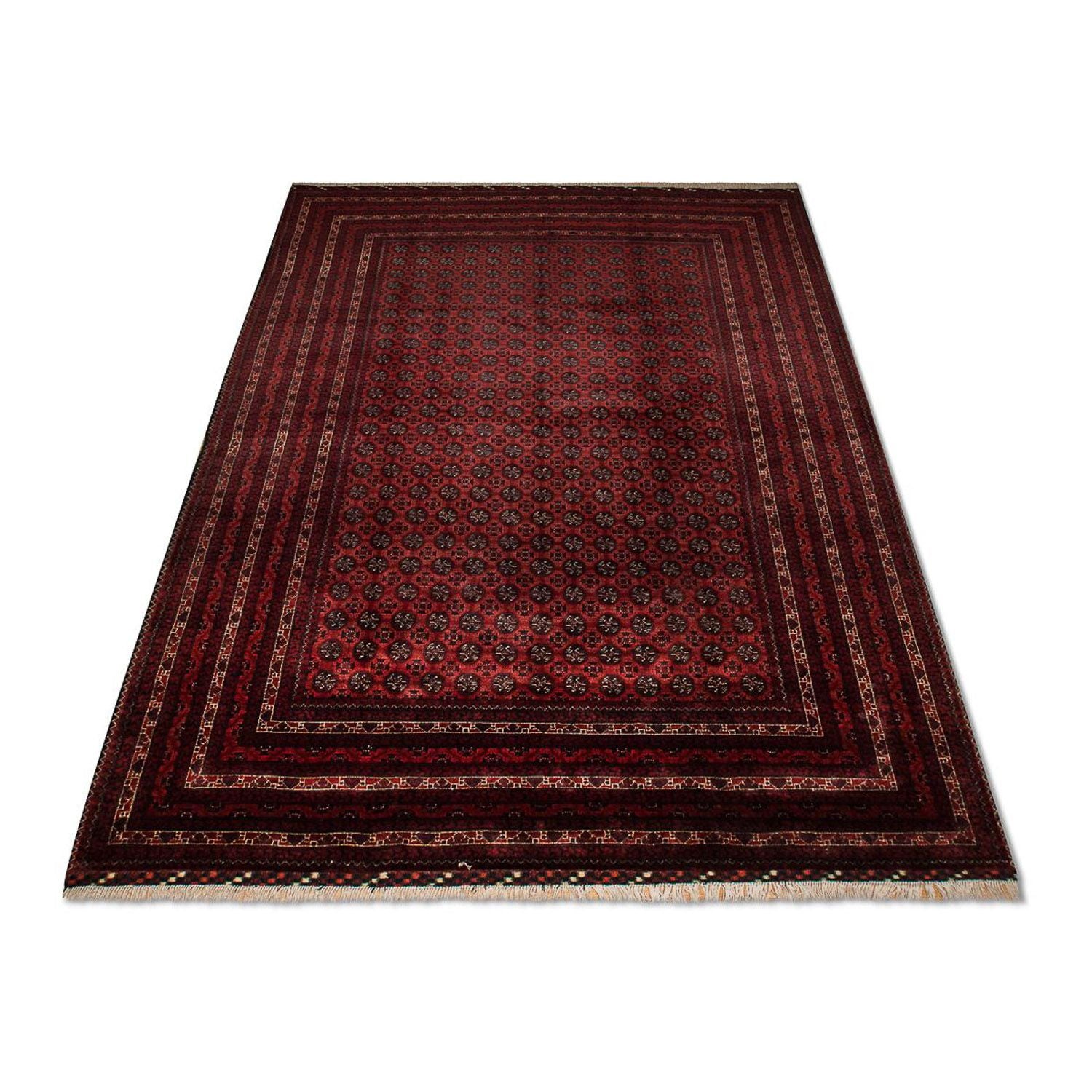 Afghansk tæppe - Bukhara - 299 x 195 cm - rød
