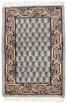 Orientalsk tæppe - 90 x 60 cm - beige