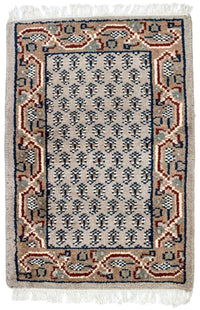 Orientalsk tæppe - 90 x 60 cm - beige