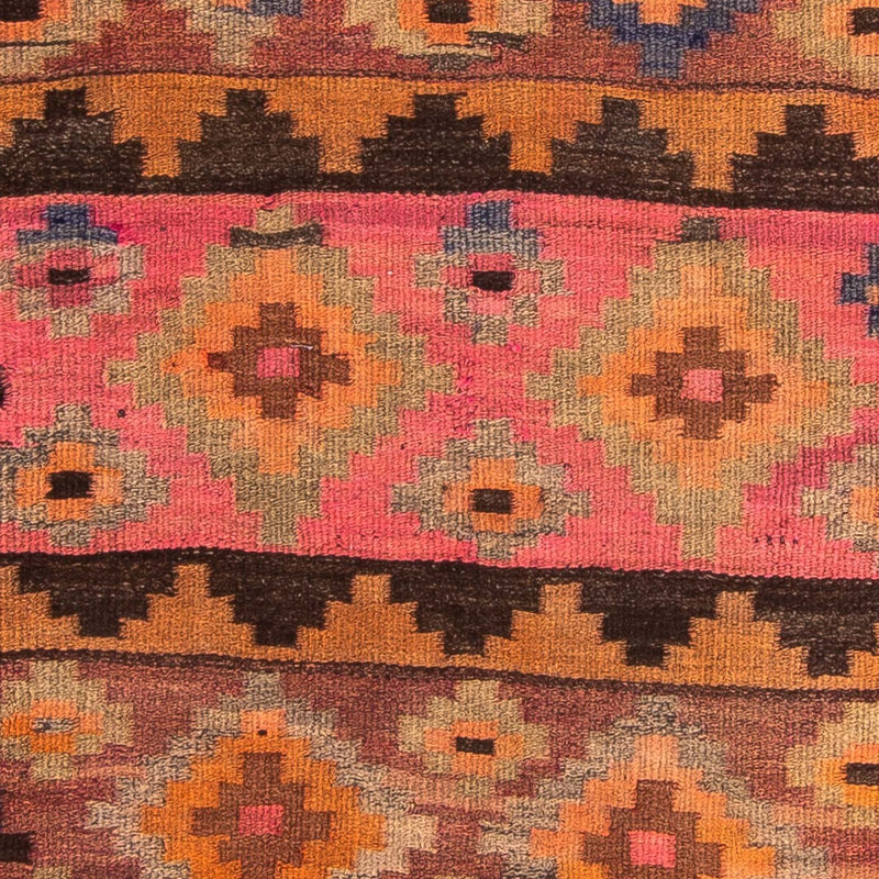 Løber Kelim-tæppe - gammelt - 260 x 120 cm - flerfarvet