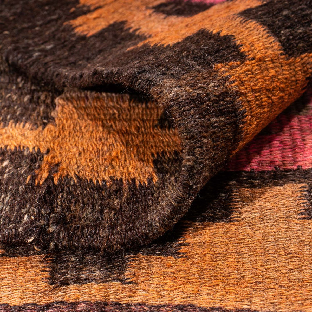 Løber Kelim-tæppe - gammelt - 260 x 120 cm - flerfarvet