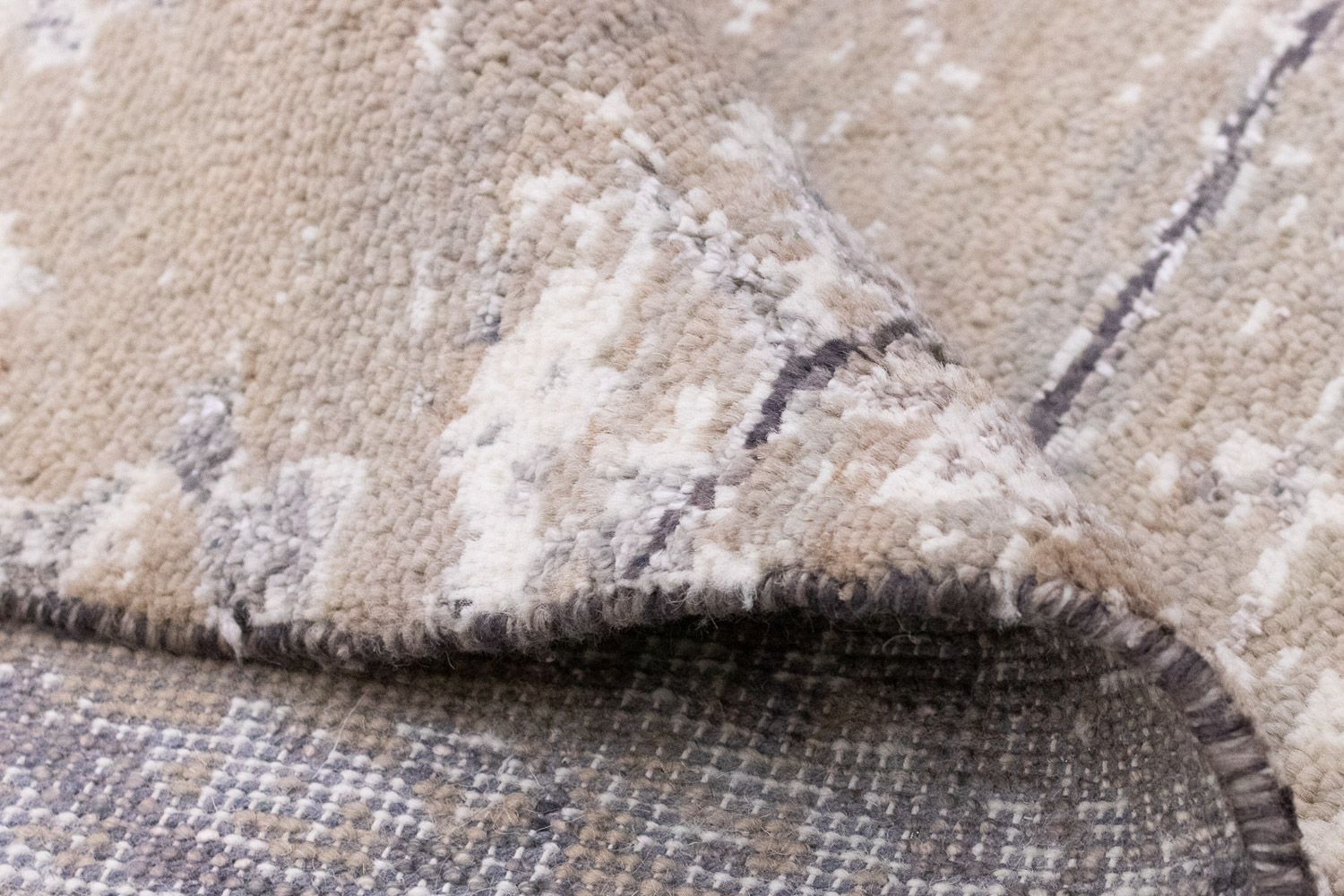 Designer tæppe - 236 x 169 cm - beige