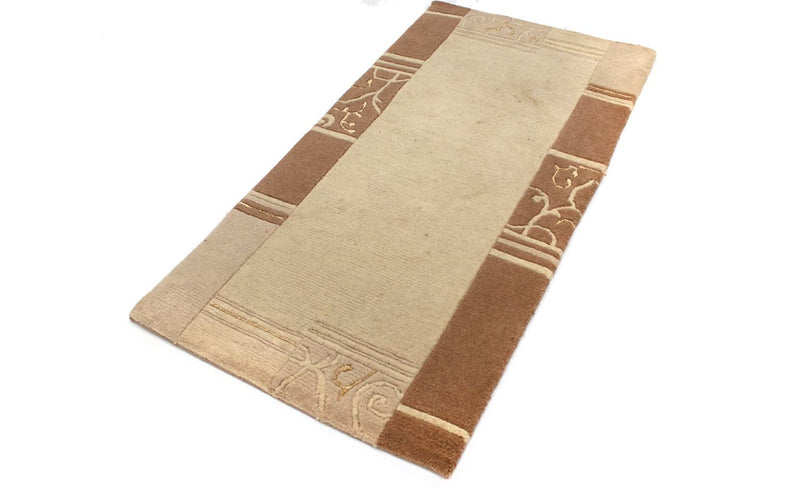 Nepal Tæppe - 140 x 70 cm - beige