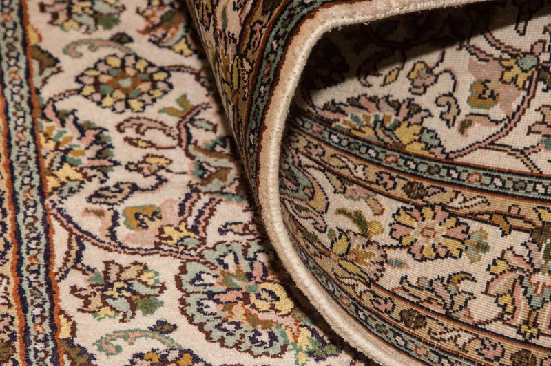 Løber Silketæppe - Kashmir Silk - 300 x 79 cm - beige