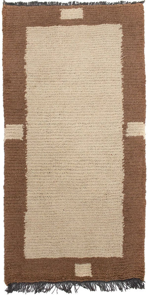Nepal Tæppe - 140 x 70 cm - beige