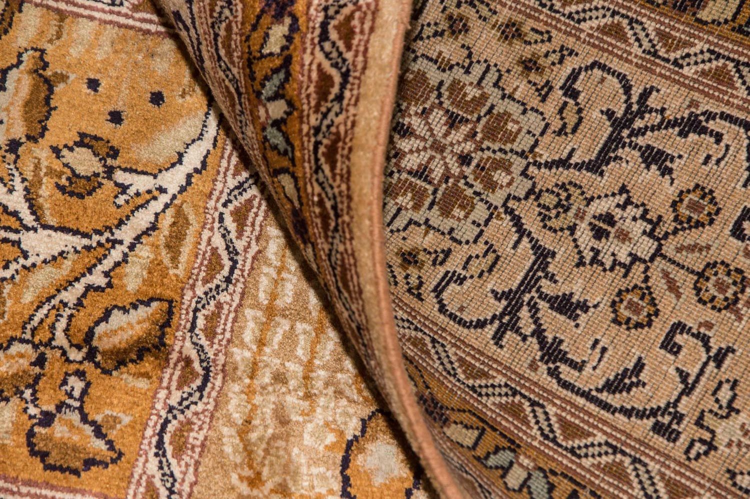 Silketæppe - Kashmir Silk - 240 x 157 cm - beige