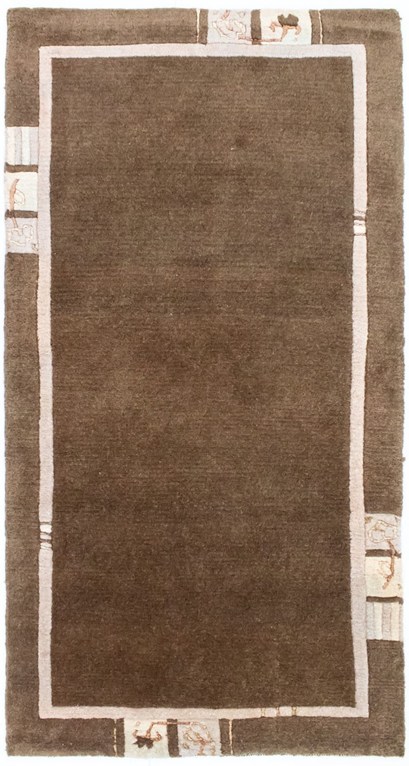 Nepal Tæppe - 140 x 70 cm - brun