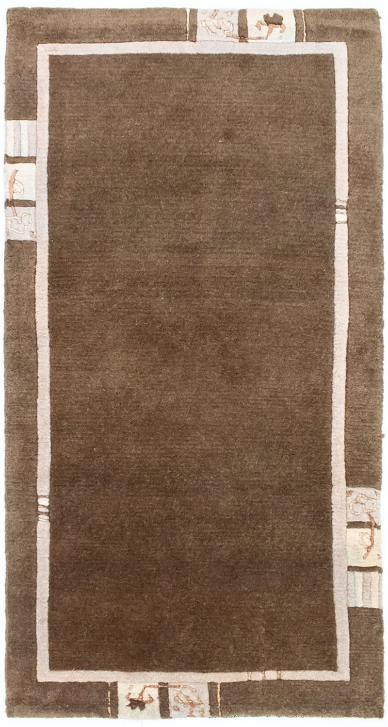 Nepal Tæppe - 140 x 70 cm - brun