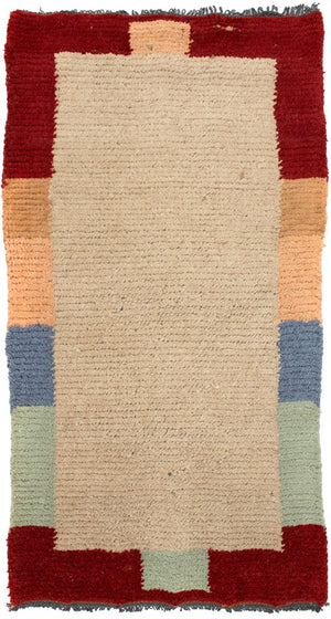 Nepal Tæppe - 140 x 70 cm - beige