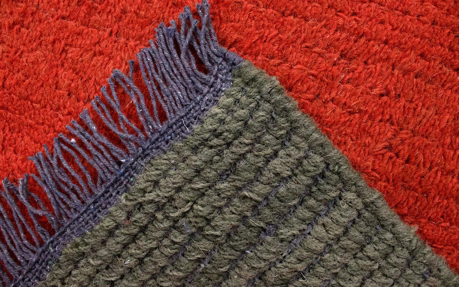Nepal Tæppe - 140 x 70 cm - rød