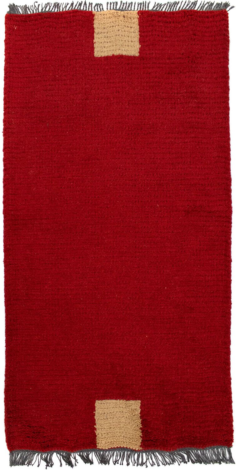 Nepal Tæppe - 140 x 70 cm - rød