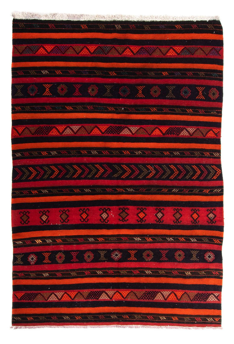 Kelim-tæppe - gammelt - 220 x 170 cm - flerfarvet
