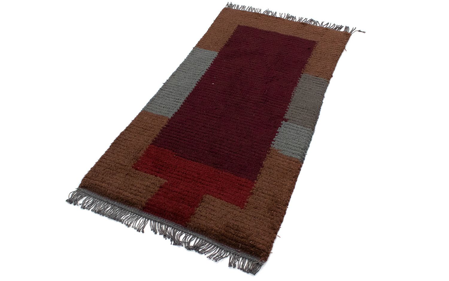 Nepal Tæppe - 140 x 70 cm - vin rød