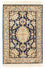 Silketæppe - Kashmir Silk - 98 x 63 cm - blå