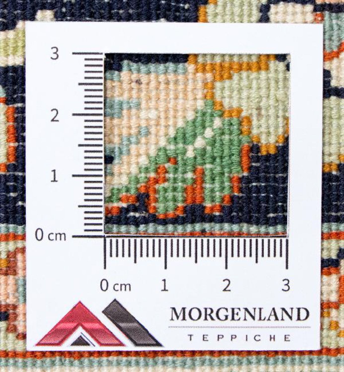 Silketæppe - Kashmir Silk - 98 x 63 cm - blå