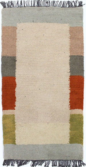 Nepal Tæppe - 140 x 70 cm - beige