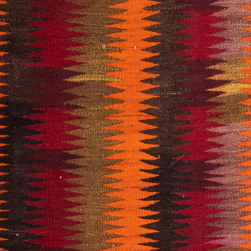 Kelim-tæppe - gammelt - 225 x 150 cm - flerfarvet
