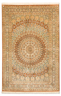 Silketæppe - Kashmir Silk - 194 x 120 cm - flerfarvet