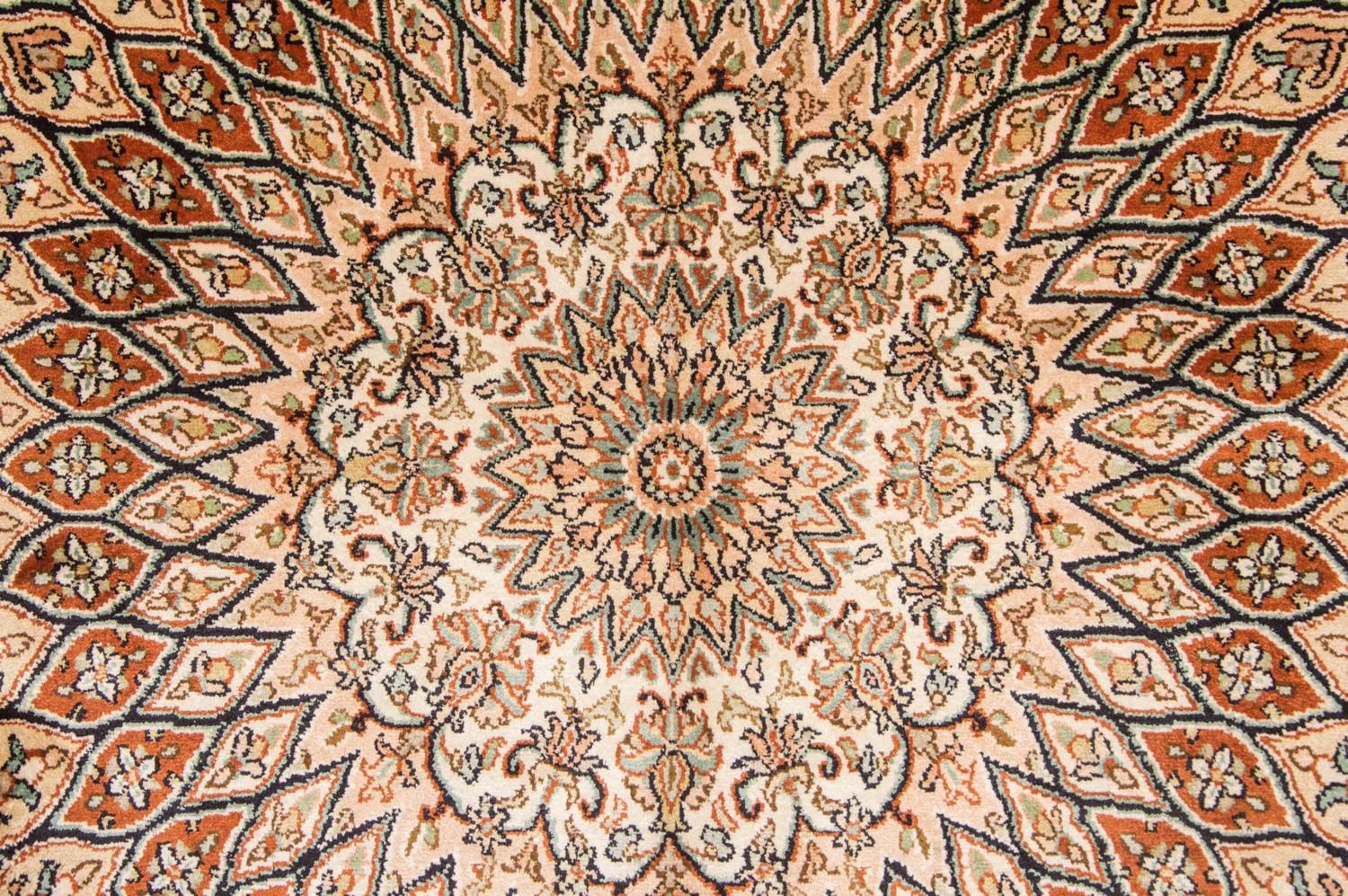 Silketæppe - Kashmir Silk - 194 x 120 cm - flerfarvet