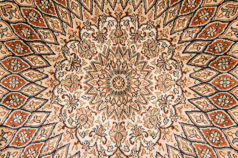 Silketæppe - Kashmir Silk - 194 x 120 cm - flerfarvet