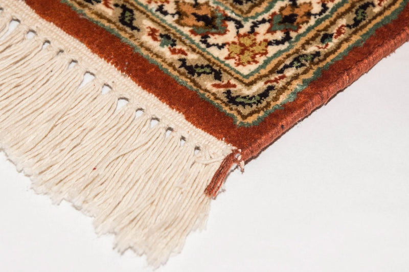 Silketæppe - Kashmir Silk - 194 x 120 cm - flerfarvet