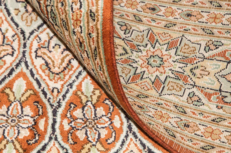Silketæppe - Kashmir Silk - 194 x 120 cm - flerfarvet