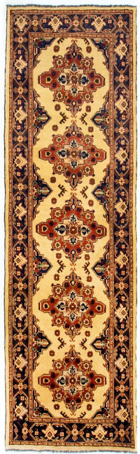 Løber Afghansk tæppe - Hatshlu - 283 x 86 cm - beige