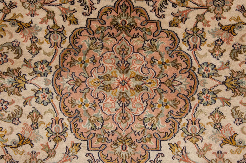 Silketæppe - Kashmir Silk - 184 x 124 cm - beige