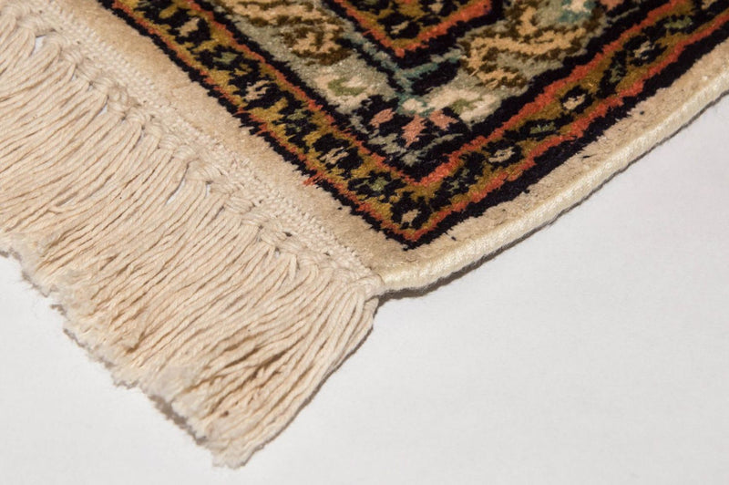 Silketæppe - Kashmir Silk - 184 x 124 cm - beige