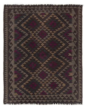 Kelim-tæppe - orientalsk - 202 x 157 cm - flerfarvet