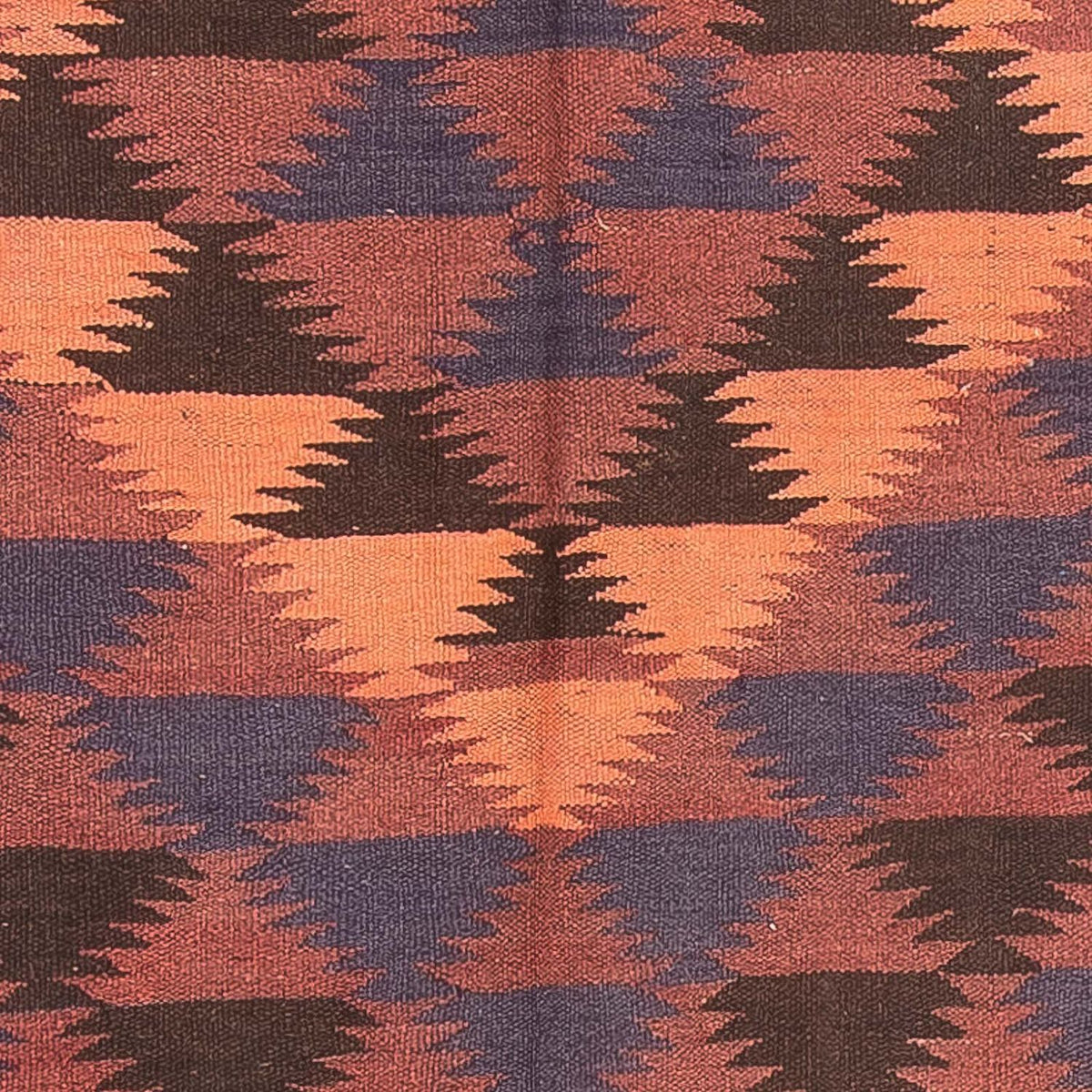 Løber Kelim-tæppe - gammelt - 450 x 135 cm - brun