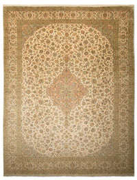 Silketæppe - Kashmir Silk - 335 x 243 cm - beige