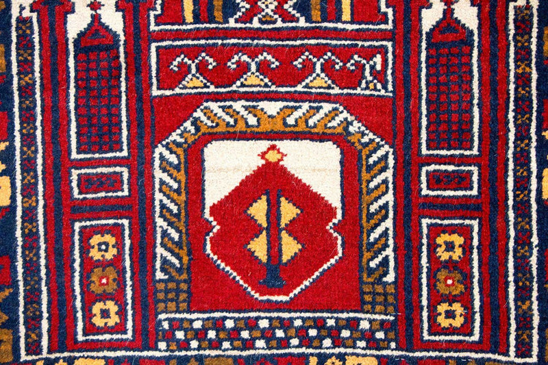 Baluch-tæppe - 127 x 77 cm - flerfarvet