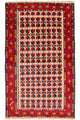 Baluch-tæppe - 130 x 77 cm - rød