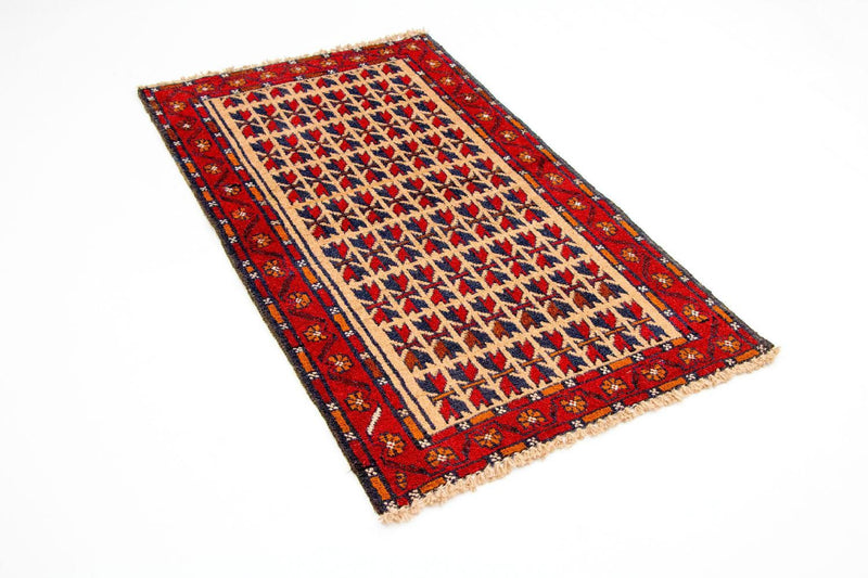 Baluch-tæppe - 130 x 77 cm - rød