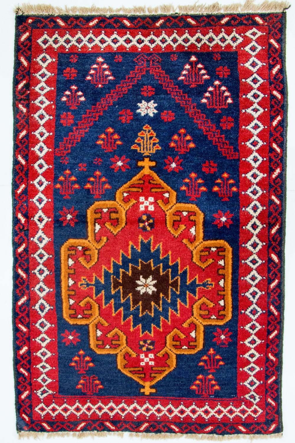 Baluch-tæppe - 130 x 82 cm - blå