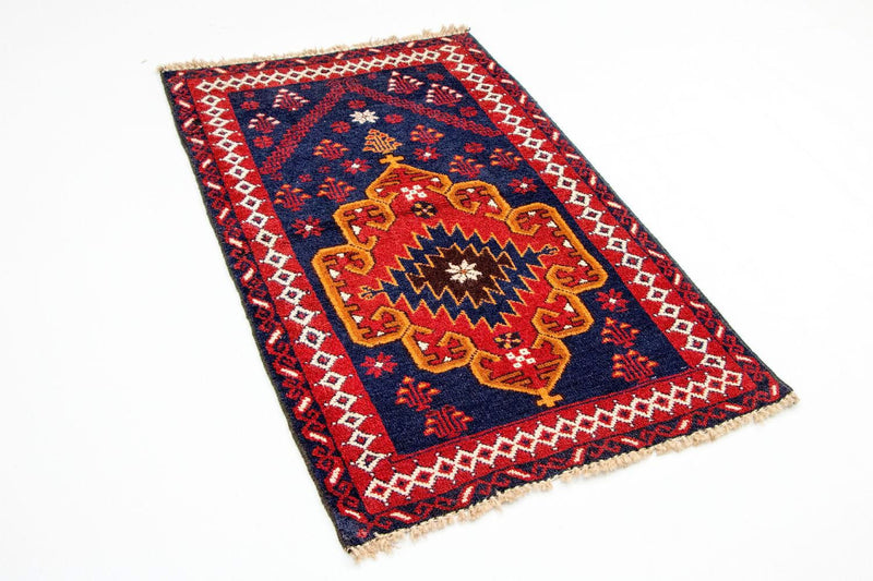 Baluch-tæppe - 130 x 82 cm - blå