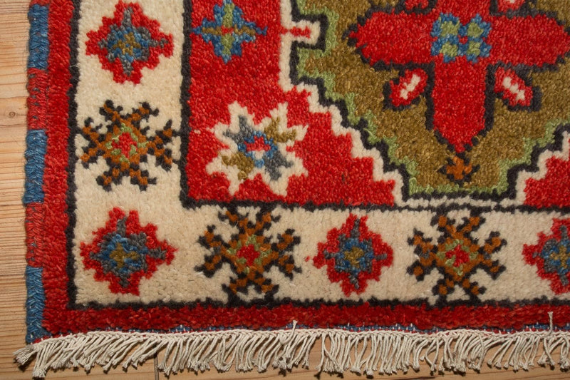 Orientalsk tæppe - 92 x 65 cm - rød
