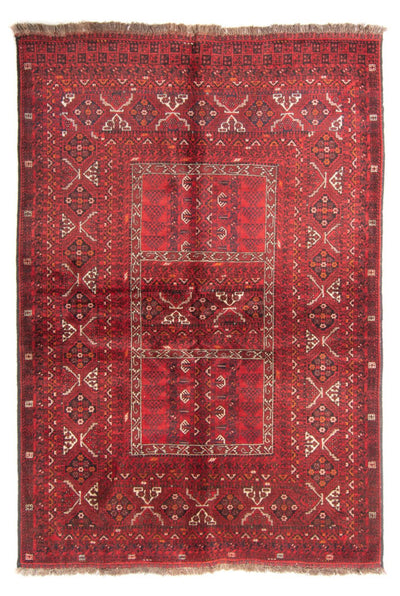 Turkaman-tæppe 160x234cm - Persisk tæppe - rød
