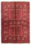 Turkaman-tæppe - 238 x 164 cm - rød