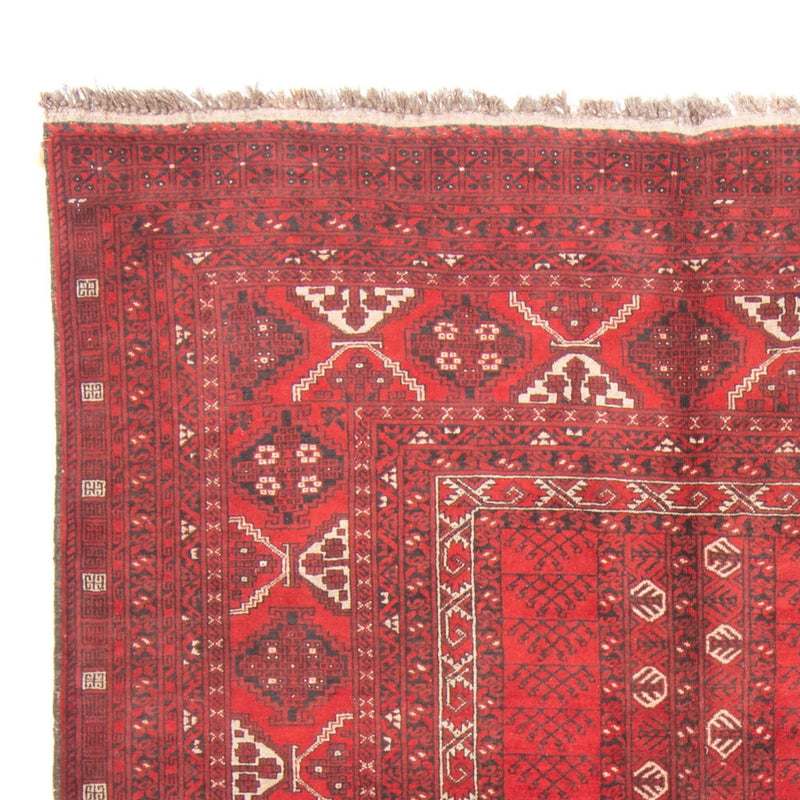 Turkaman-tæppe - 236 x 159 cm - rød