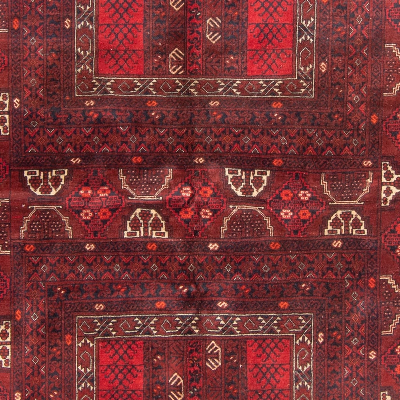 Turkaman-tæppe - 240 x 160 cm - rød