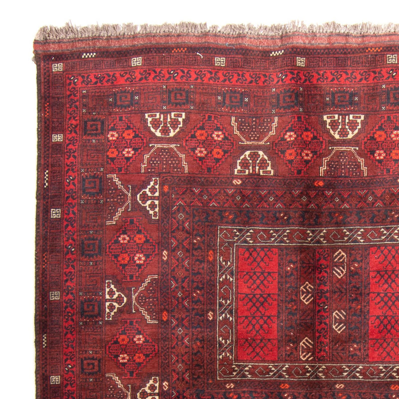 Turkaman-tæppe - 240 x 160 cm - rød