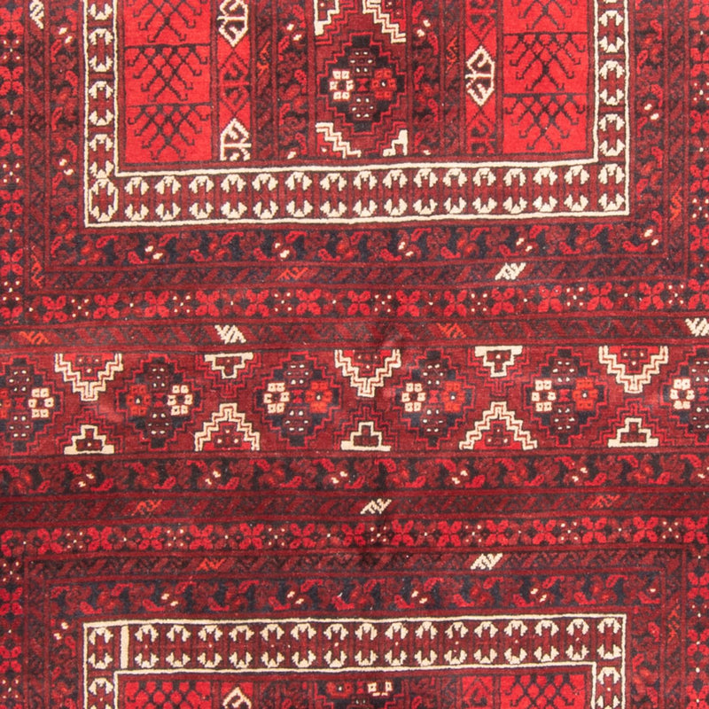Turkaman-tæppe - 236 x 162 cm - rød