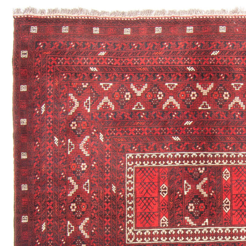 Turkaman-tæppe - 236 x 162 cm - rød