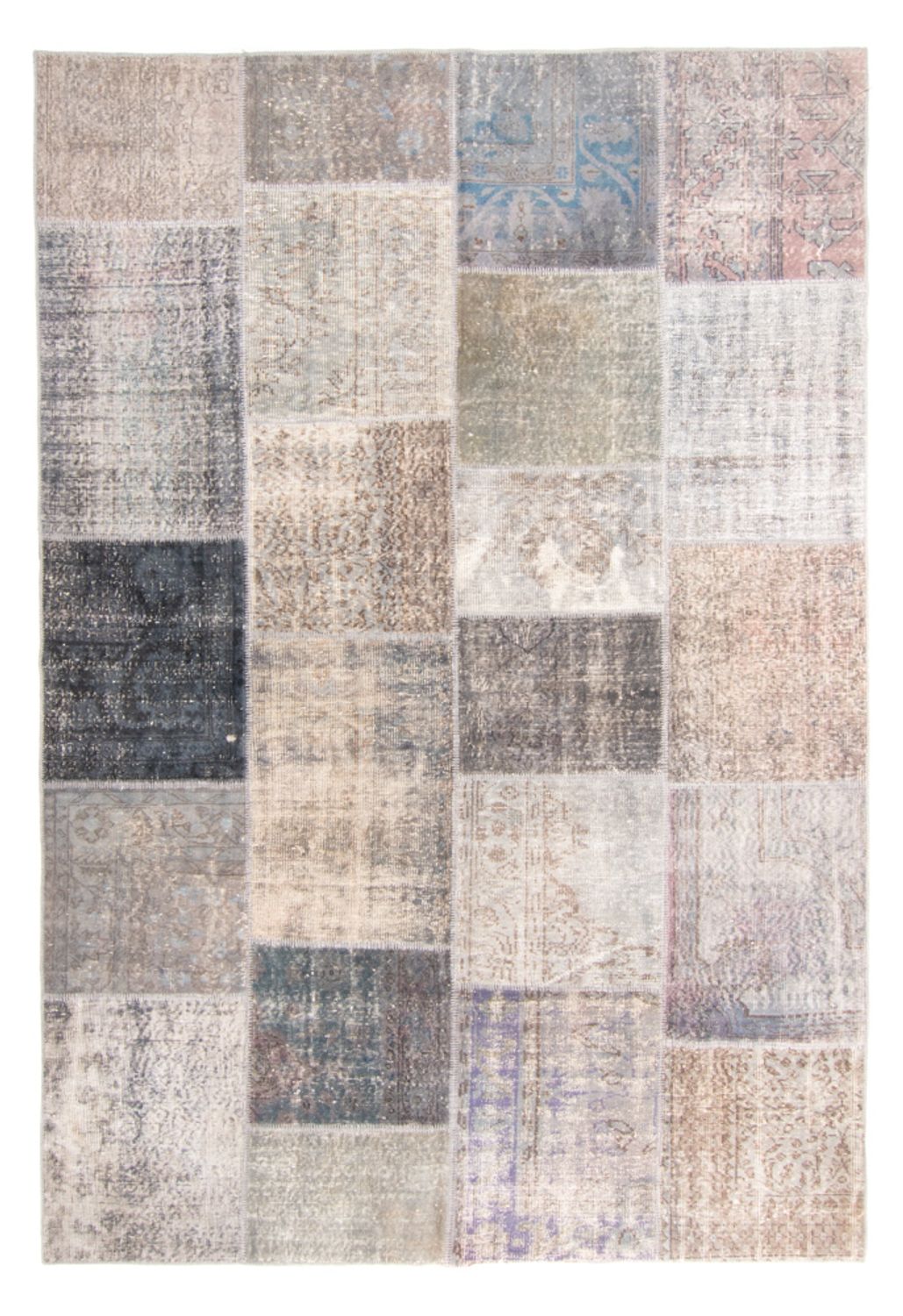 Vintage tæppe - 303 x 206 cm - flerfarvet