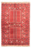Turkaman-tæppe - 237 x 158 cm - rød