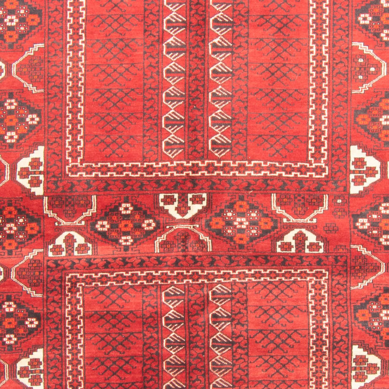 Turkaman-tæppe - 237 x 158 cm - rød