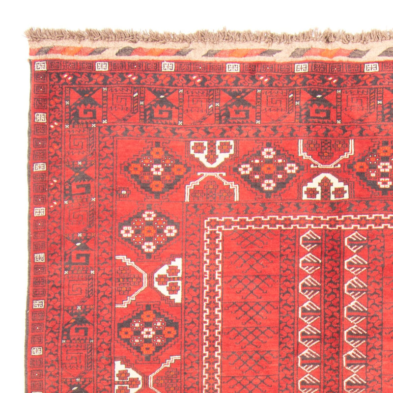 Turkaman-tæppe - 237 x 158 cm - rød